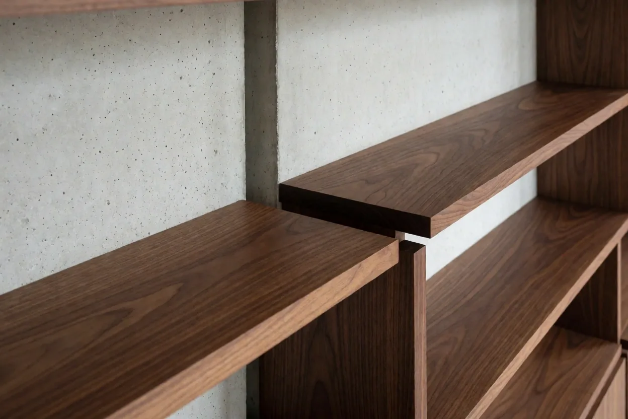 Architectural bespoke furniture installation in a Danish interior