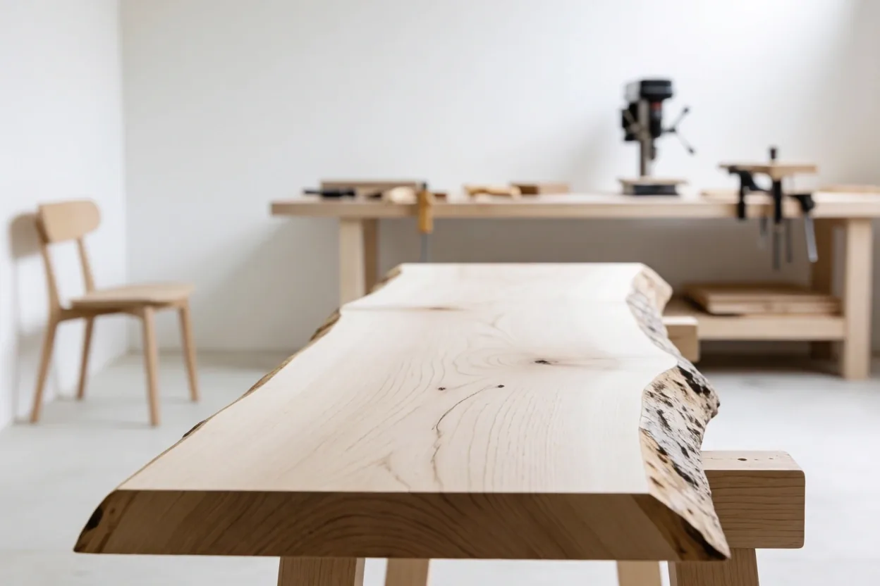 Solid Danish Oak texture detail