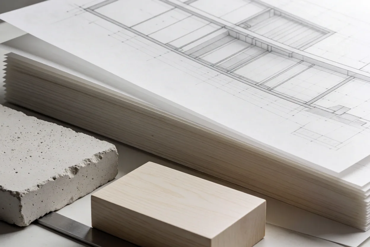Architectural drafting process
