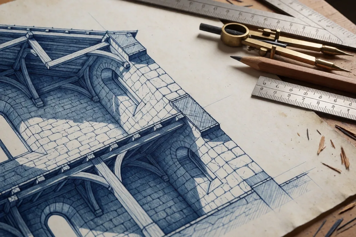 Architectural drafting detail